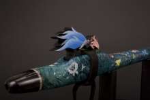 Boxelder Burl Native American Flute, Minor, Mid G-4, #E25E